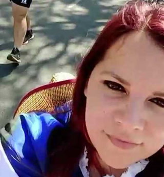 Lorena Cáceres peregrina a Luján reclamando justicia por su marido, el colectivero asesinado haces dos años en la línea 218