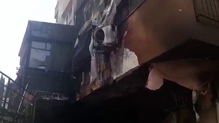 Inside destroyed Istanbul nightclub after blaze kills at least 29 people