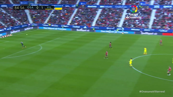 Gol de Morales (0-2) en el Osasuna 0-3 Villarreal
