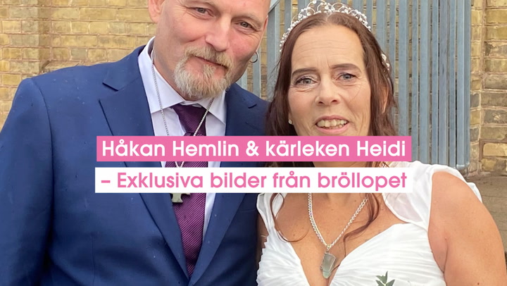 Här gifter sig Håkan Hemlin med kärleken Heidi – Exklusiva bilder från bröllopet