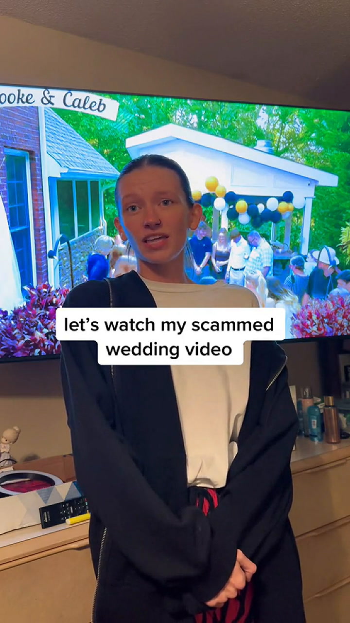 Una joven compartió su video de casamiento y calificó que tenía una calidad de 'cámara de seguridad'