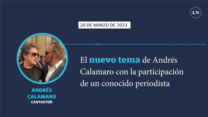 El nuevo tema de Andrés Calamaro con la participación de un conocido periodista