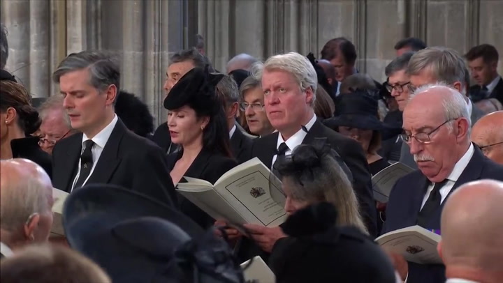 Princess Diana's brother Earl Spencer attends Queen's funeral service