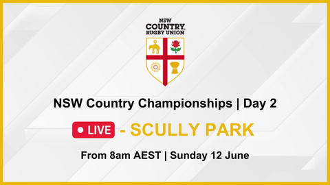 12 June - NSW Country Champs - Day 2 - Scully Park Gameday Stream