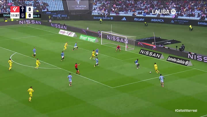 Gol de Alberto Moreno (0-1) en el Celta de Vigo 3-2 Villarreal