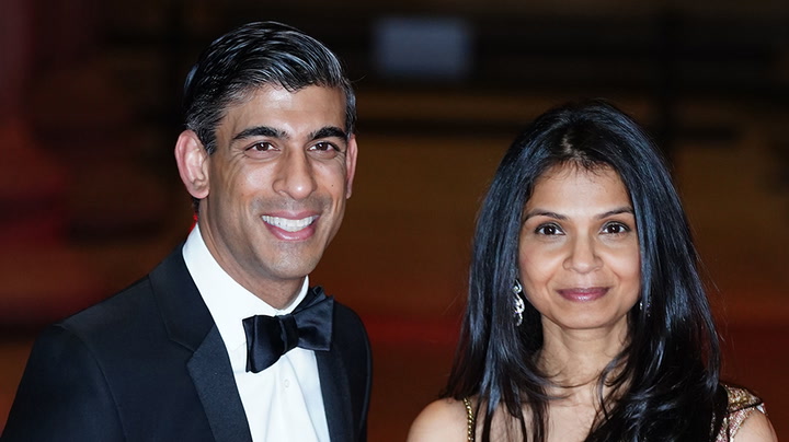 Sunday Times Rich List: Rishi Sunak and wife join elite with £730m fortune