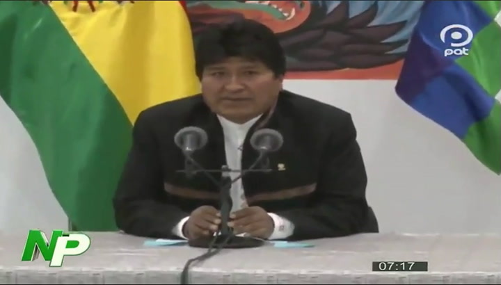 Evo Morales denuncia un golpe y declara el estado de emergencia para defender la democracia - Pat