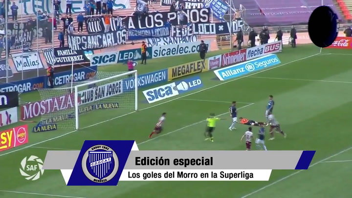 Todos los goles del Morro García en la Superliga 2017 - 2018 - Fuente: Club Godoy Cruz