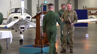 RAF chief praises first Ukrainian pilots to complete training in UK