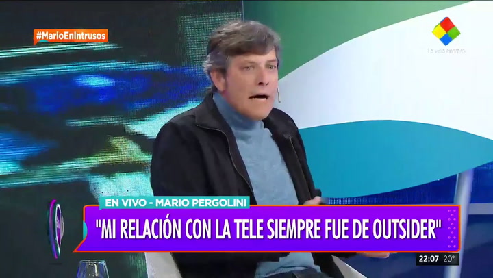 Mario Pergolini en Intrusos, con Rial - Fuente América TV