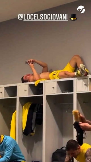 Champions: la extraña pose para descansar de Gio Lo Celso tras eliminar al Bayer Munich