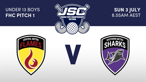 3 July - Hockey Vic Jsc - Fc1 - Flames V Sharks