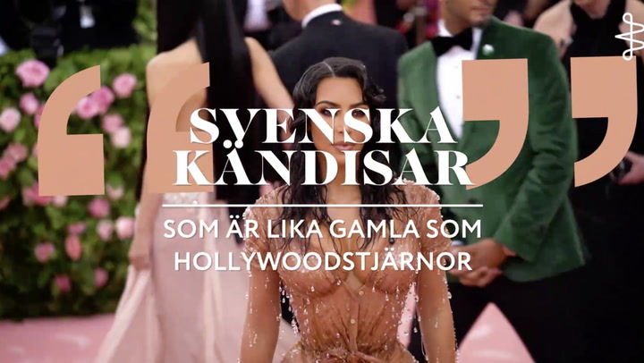 Svenska kändisar som är lika gamla som Hollywoodstjärnor