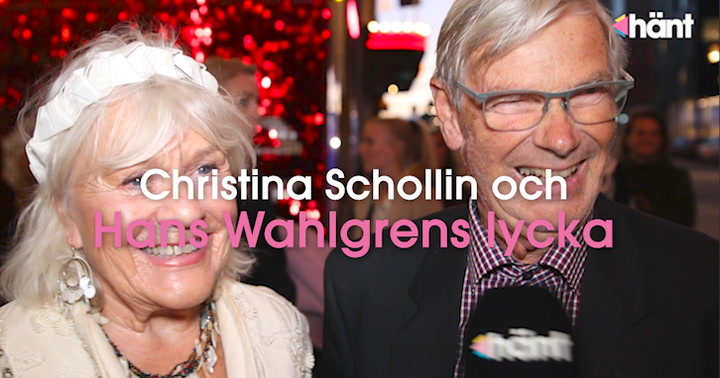 Christina Schollins stora lycka med Hans Wahlgren