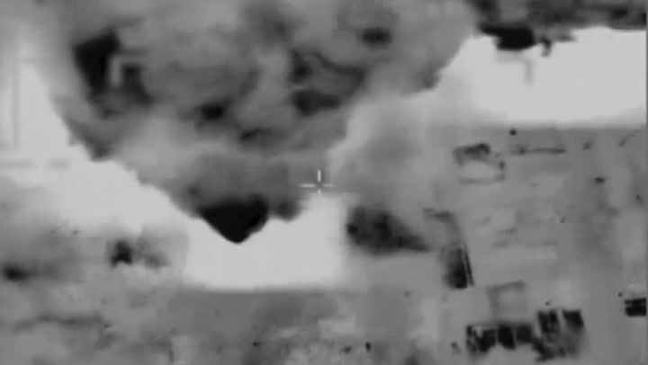 Aerial footage shows IDF bombardment of Gaza Strip
