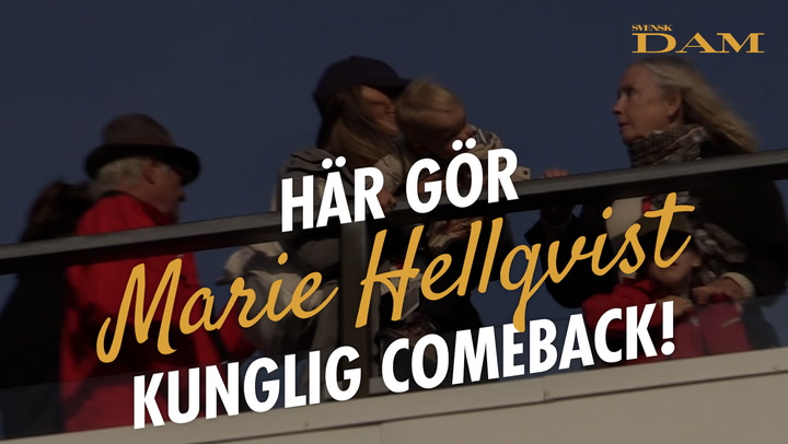 Här gör Marie Hellqvist kunglig comeback – med kungen!