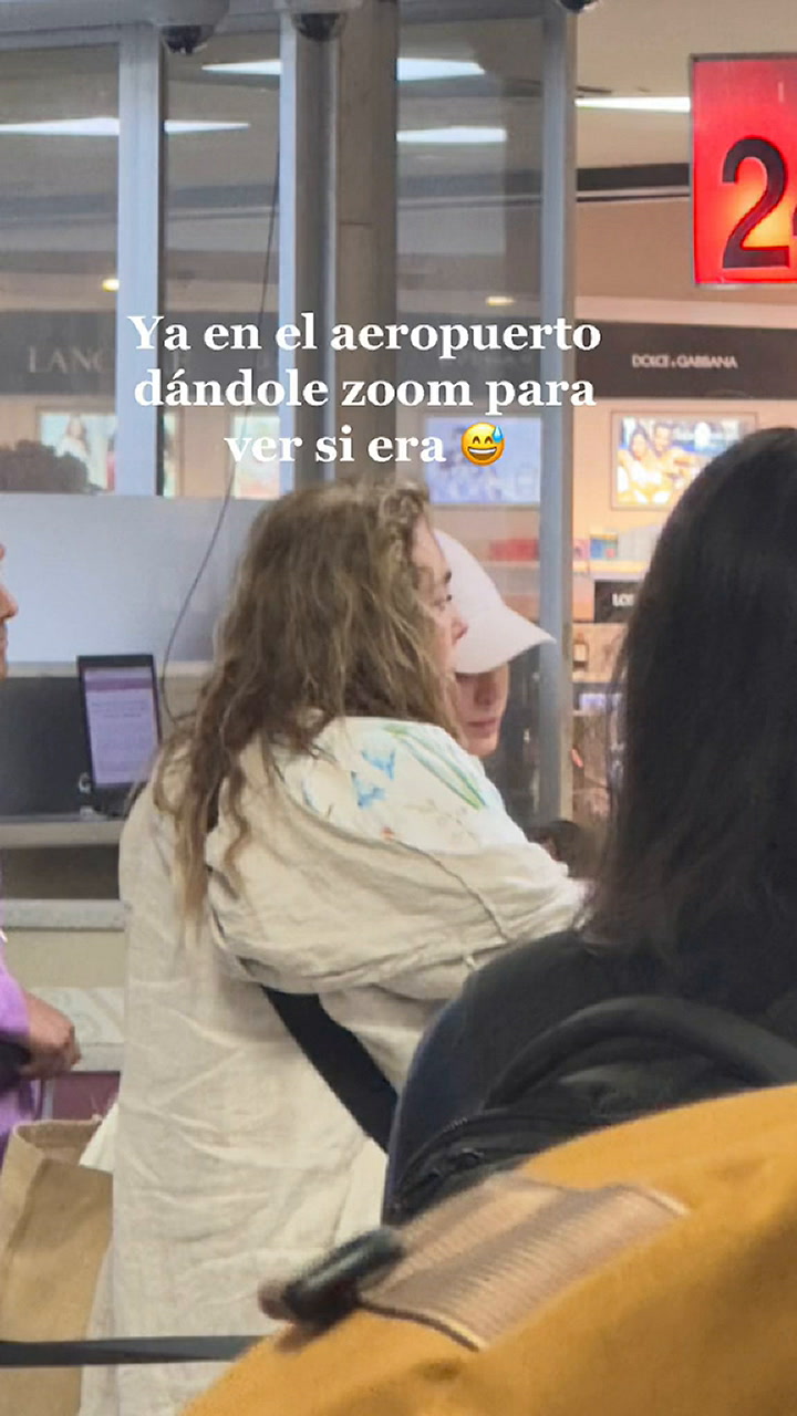 Un tiktoker muestra cómo se encontró con Belinda en el aeropuerto