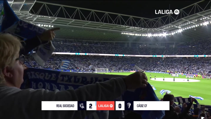 Real Sociedad 2-0 Cdiz: resumen y goles | LaLiga EA Sports (J29)
