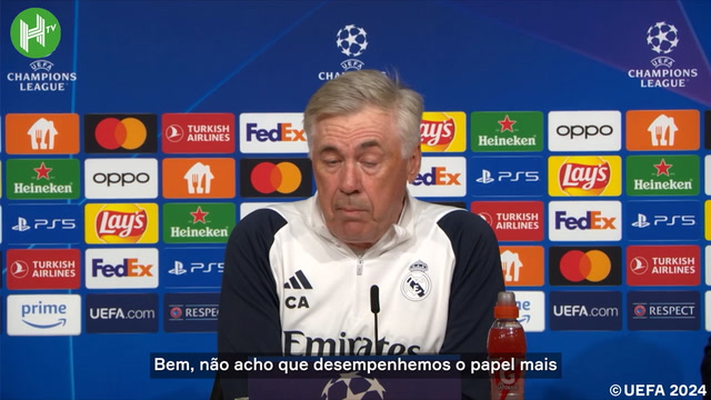 Ancelotti antes de semifinal da UEFA Champions League: 'O jogo pertence aos jogadores'
