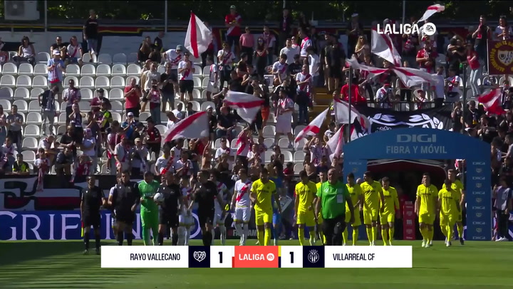 Rayo Vallecano (1) - Villarreal (1): resumen, resultado y goles del partido de LaLiga EA Sports (J6)