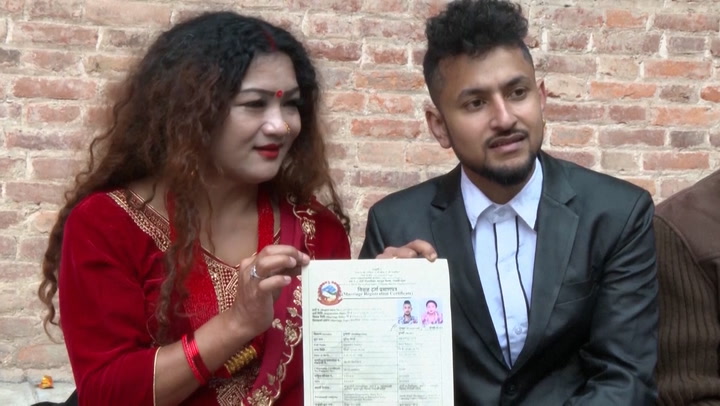 Nepal's first same-sex married couple say 'generations will not suffer like we did'