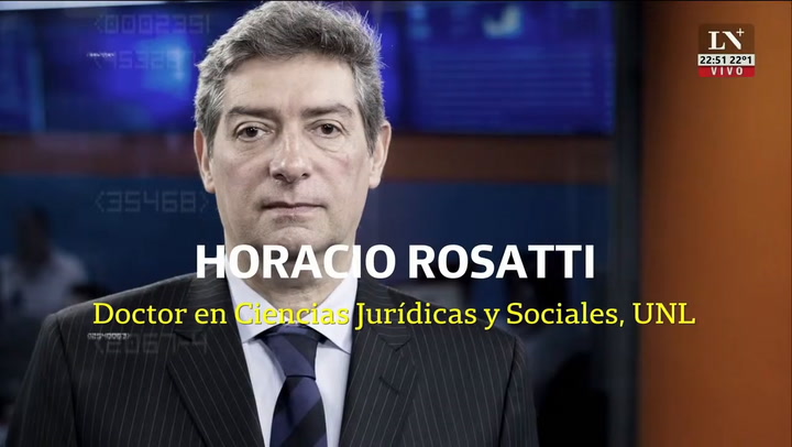 Horacio Rosatti, Presidente De La Corte Suprema De Justicia Con Carlos Pagni