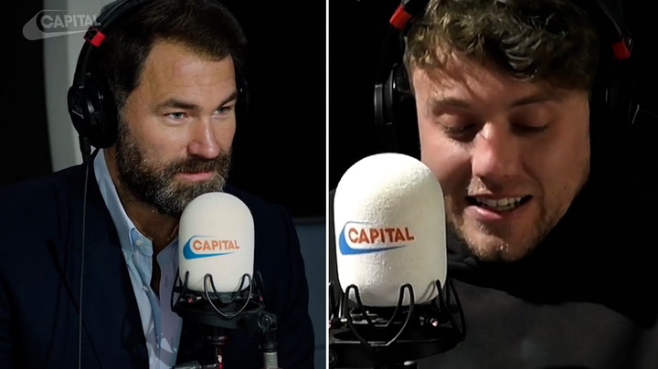 Roman Kemp gets grilled by Eddie Hearn over being a 'nepo baby'