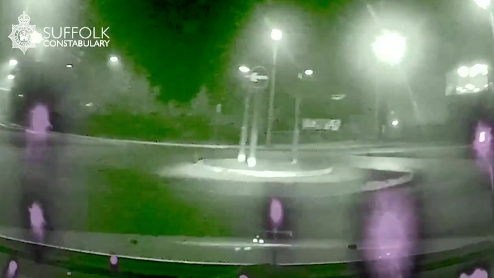 Drink-driver crashes into barrier before driving wrong way on roundabout