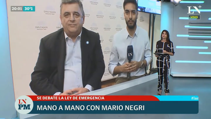 Mano a mano con Mario Negri sobre la emergencia economica