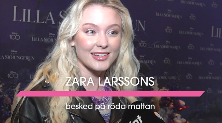 Zara Larsson besked på röda mattan: ”Tror det kommer en tår”