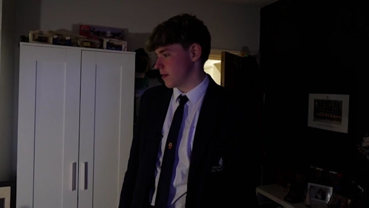 Barnaby Webber's brother walks around murdered teenager's 'unchanged' bedroom