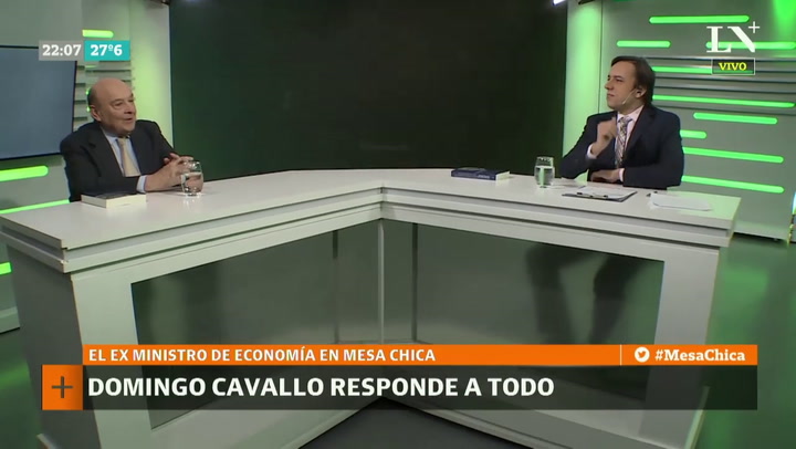 Domingo Cavallo, sobre la designación de Luis Barrionuevo como interventor del PJ
