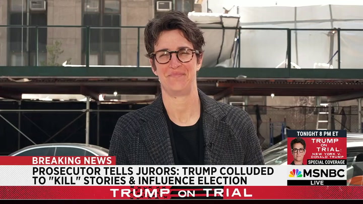 MSNBC's Maddow: Trump 'Seemed Old and Tired and Mad' in Court