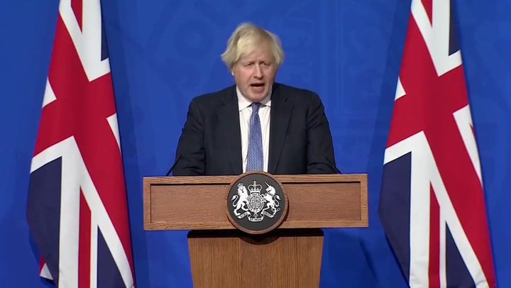 Key moments from Boris Johnson’s Covid announcement