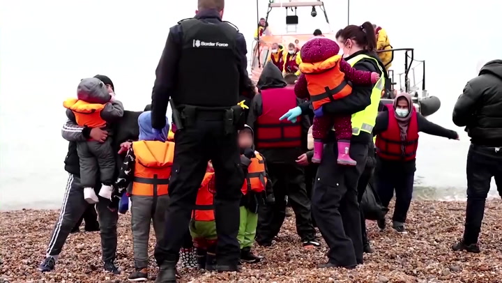 Dozens of migrants brought ashore in Kent