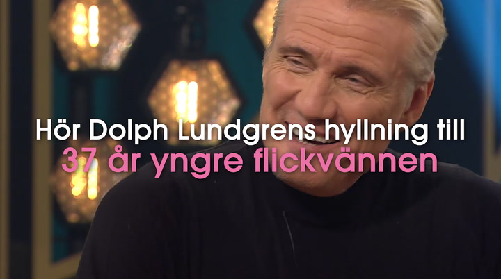 Här Dolph Lundgrens hyllning till 37 år yngre flickvännen