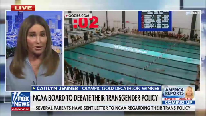 Caitlyn Jenner on why trans swimmer Lia Thomas may not join NCAA Championships