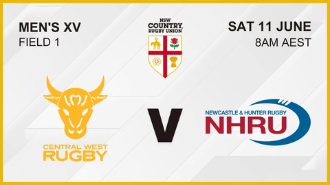 11 June - Country Champs Scully Park - Central West Rugby V Hunter
