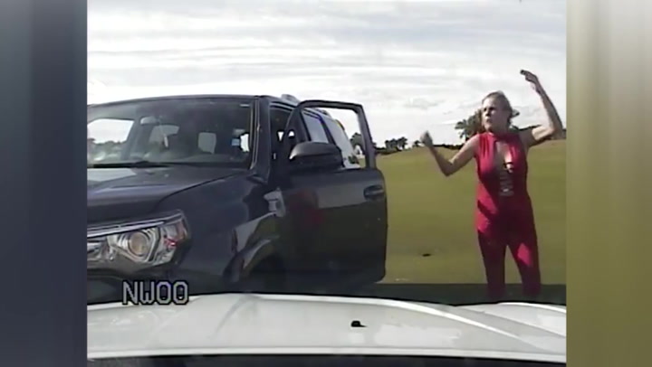 Florida woman arrested after leading police on high-speed golf course chase