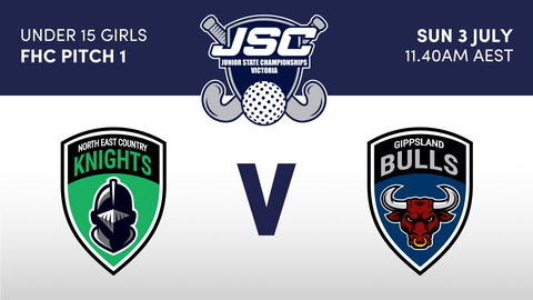 3 July - Hockey Vic Jsc - Fc1 - Knights V Bulls