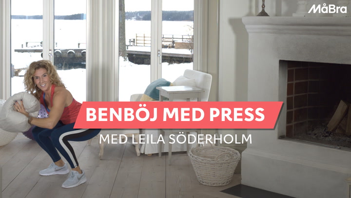 Se också: Leila Söderholm visa övningen benböj med press
