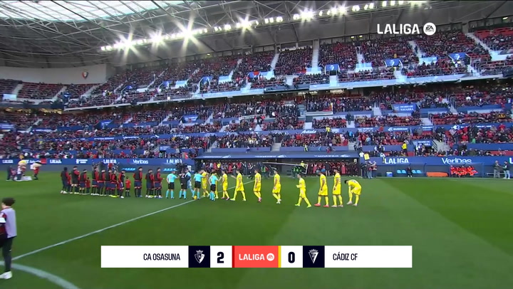 Osasuna 2-0 Cádiz: resumen y goles| LaLiga EA Sports (J25)