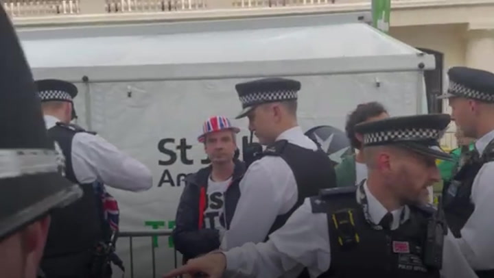 Coronation: Just Stop Oil protesters appear to be detained on The Mall