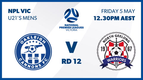 Oakleigh Cannons FC v North Geelong Warriors FC