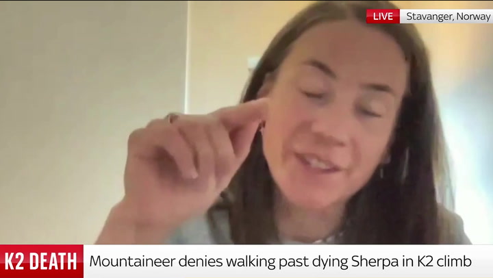 Norwegian mountaineer says her team tried to save man's life in K2 climb