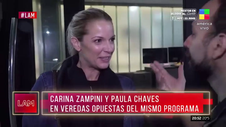 Carina Zampini rompió el silencio y se refirió a su supuesto conflicto con Paula Chaves: “No la conozco”