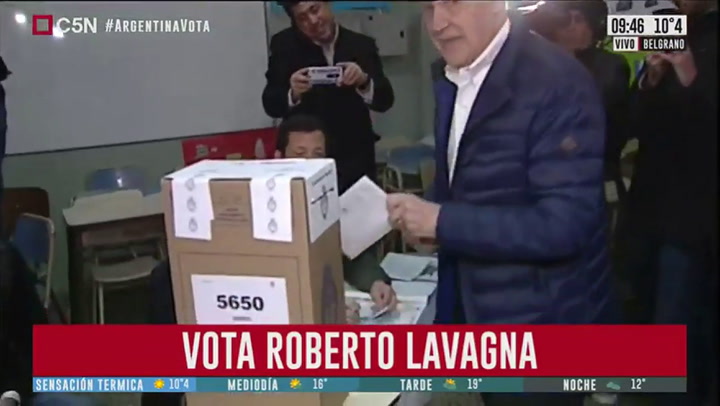 El voto de Roberto Lavagna - Fuente: C5N