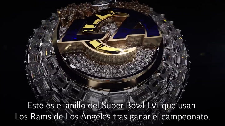 ¡Increíblemente brillante! Así luce el nuevo anillo del Super Bowl de los Rams