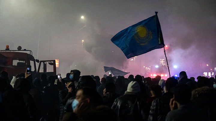 Kazakhstan protests: President’s home ablaze as violence escalates