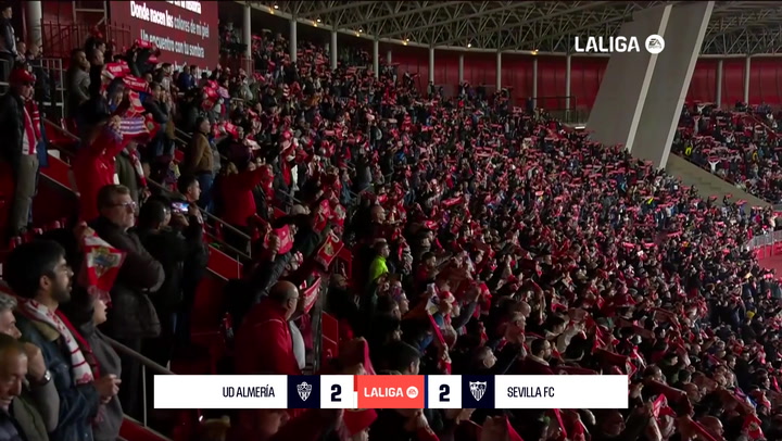 Almera 2-2 Sevilla: resumen y goles | LaLiga EA Sports (J28)